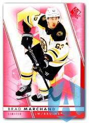 2022-23 Upper Deck SP Authentic Red #63 Brad Marchand Boston Bruins